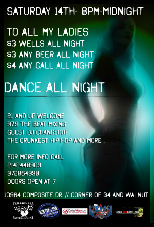 Graphic Design Adam Van Osdel Club Promo Hot Girl